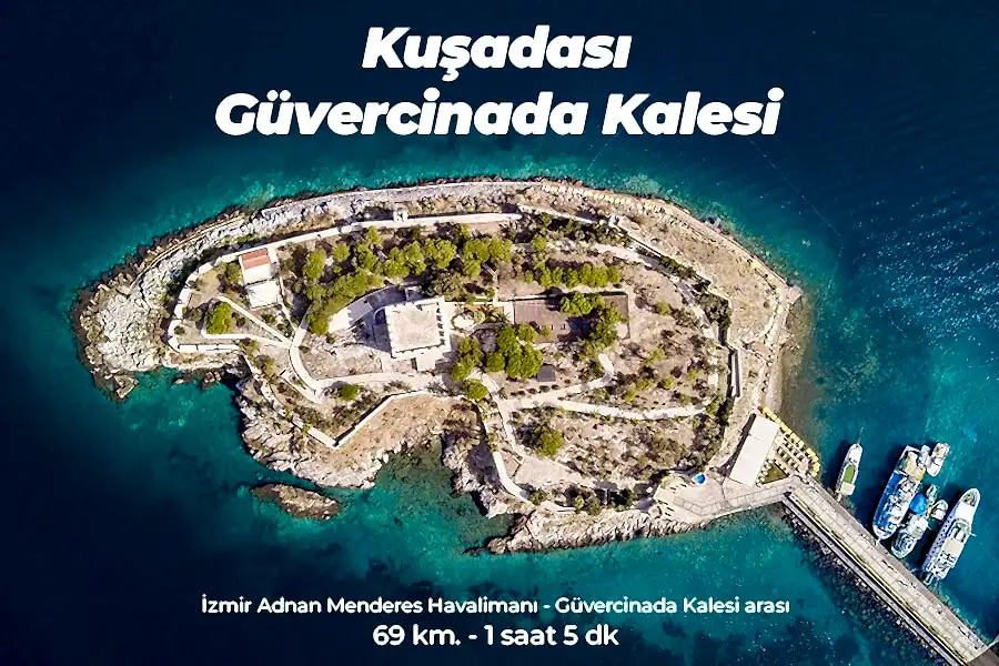 Kuşadası Güvercinada Kalesi - İzmir Kuşadası Transfer hizmeti